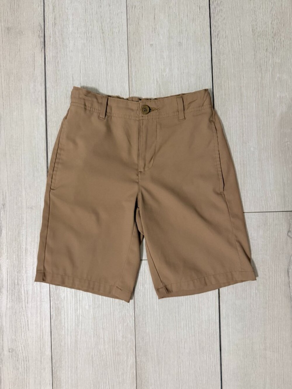 BCG Boy's Khaki Performance Shorts Lightweight Athletic School Uniform Medium